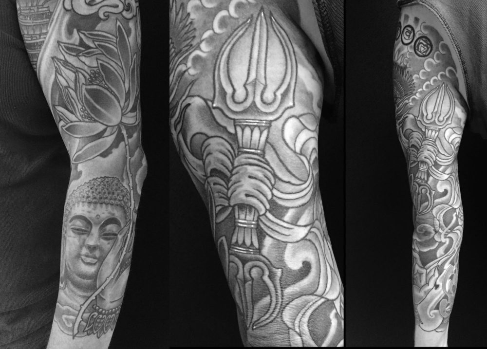 Buddha and Varja Tattoo