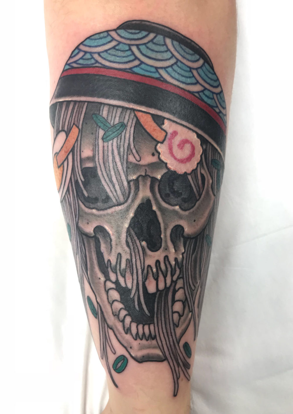 Ramen Skulls #3 Tattoo