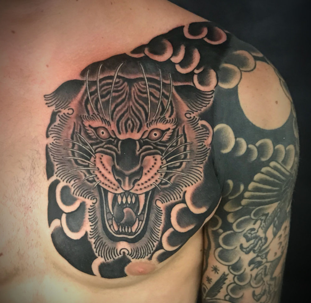 Tiger Chest #1 Tattoo